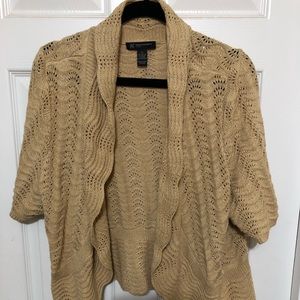 Gold/Tan cardigan sweater